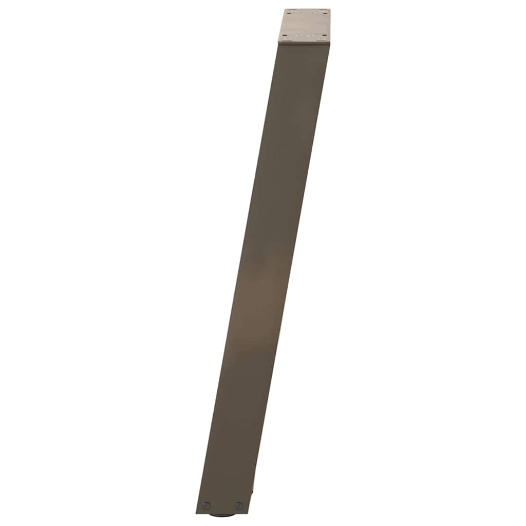 Natural Steel U-Shaped Console Table Legs, 2 Pcs, 28x(72-73) cm