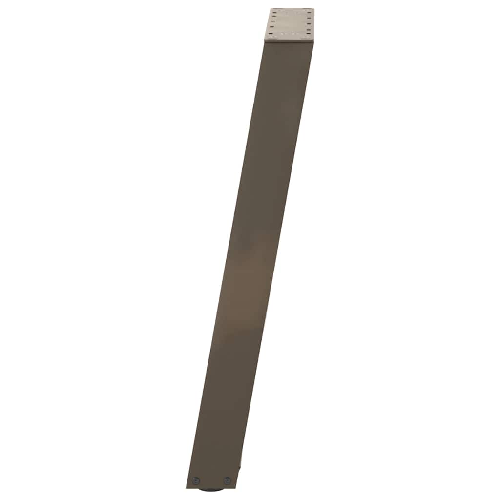 U-Shaped Natural Steel Dining Table Legs, Adjustable 50x(72-73) cm - 2pcs