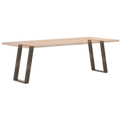 U-Shaped Natural Steel Dining Table Legs, Adjustable 50x(72-73) cm - 2pcs
