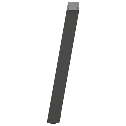 U-Shaped Anthracite Steel Dining Table Legs 2 pcs, Adjustable Height