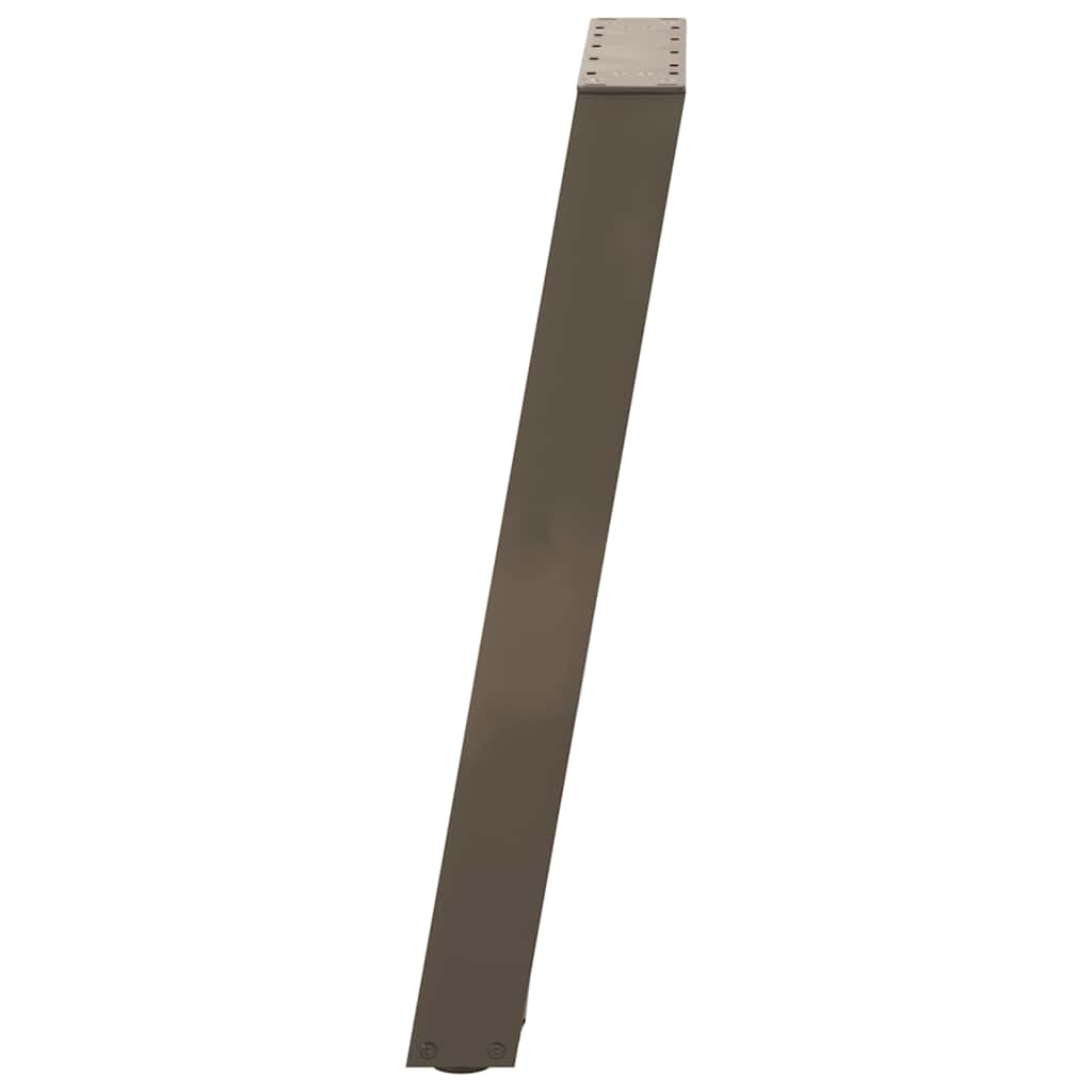 U-Shaped Natural Steel Dining Table Legs, 2 pcs, Adjustable 72-73cm