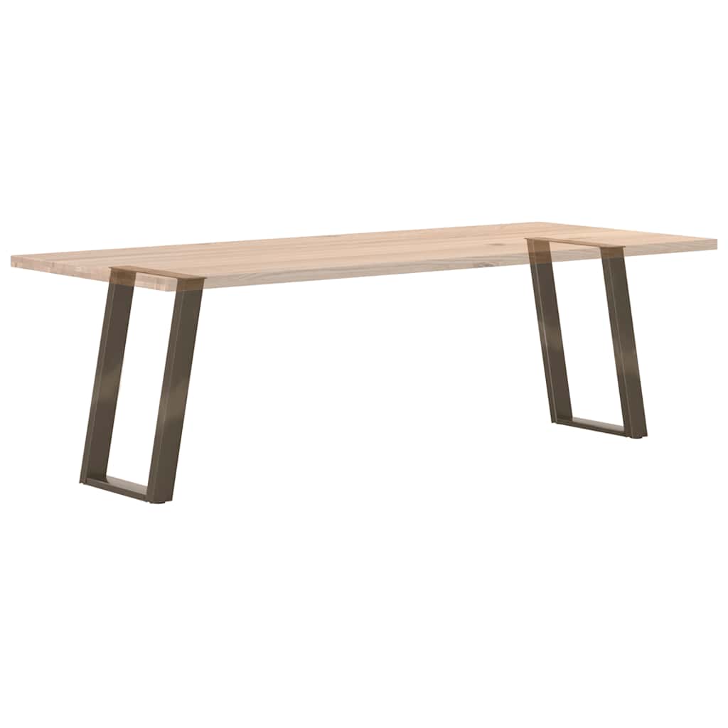 U-Shaped Natural Steel Dining Table Legs, 2 pcs, Adjustable 72-73cm