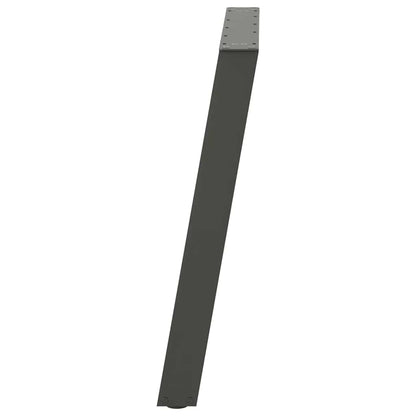 Anthracite U-Shaped Steel Dining Table Legs 2pcs, Adjustable Height