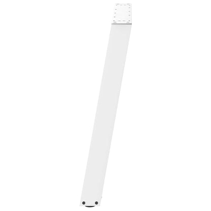 White U-Shaped Steel Dining Table Legs, 2 Pcs, 80x(72-73) cm