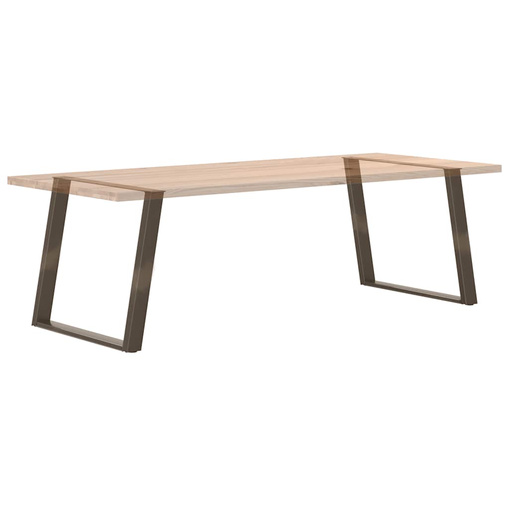 Natural Steel U-Shaped Dining Table Legs 2 pcs, 100x72-73 cm