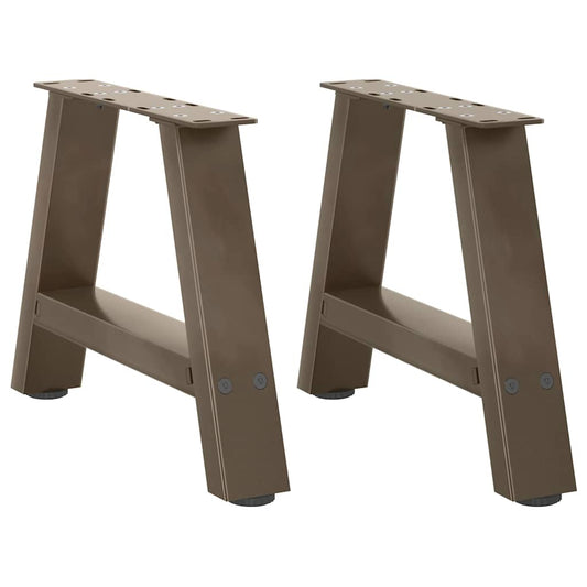 Steel A-Shaped Coffee Table Legs, 2 Pcs, 30x(30-31) cm