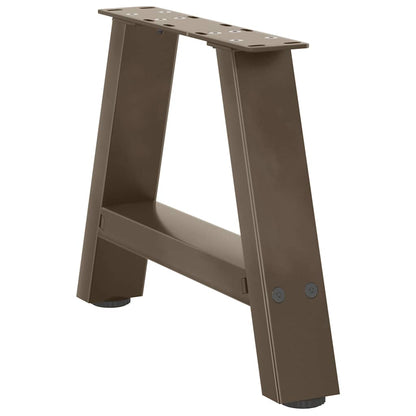 Steel A-Shaped Coffee Table Legs, 2 Pcs, 30x(30-31) cm