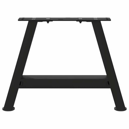 A-Shaped Black Steel Coffee Table Legs, Set of 2, Adjustable 40x30-31 cm