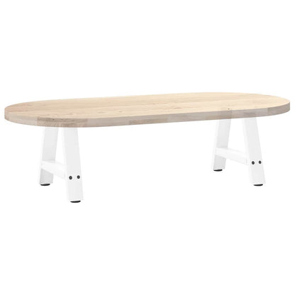 A-Shaped White Steel Coffee Table Legs, 2 pcs, 40x(30-31)cm