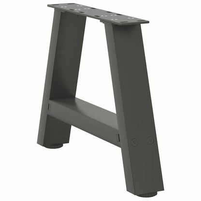 Anthracite Steel A-Shaped Coffee Table Legs 2 pcs, Adjustable 40x30-31cm