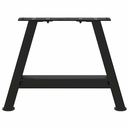 A-Shaped Black Steel Coffee Table Legs - 2 pcs, Adjustable 50x30-31cm
