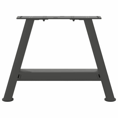 Anthracite Steel A-Shaped Coffee Table Legs 2pcs, Adjustable 50x30-31 cm