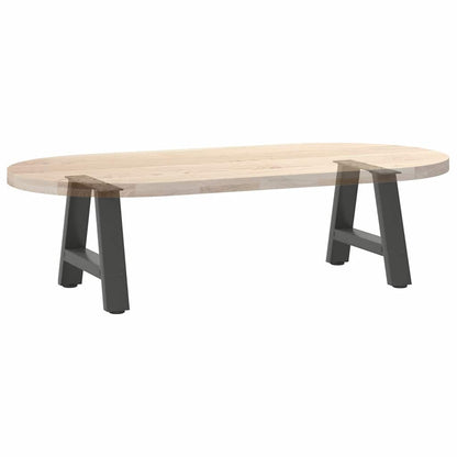 Anthracite Steel A-Shaped Coffee Table Legs 2pcs, Adjustable 50x30-31 cm