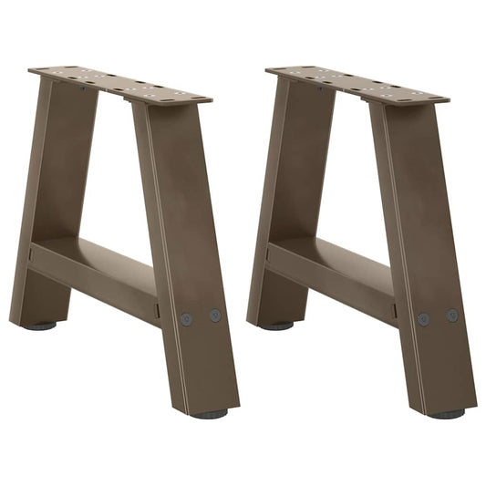 Steel A-Shaped Coffee Table Legs 2 pcs, Adjustable 50x(30-31) cm