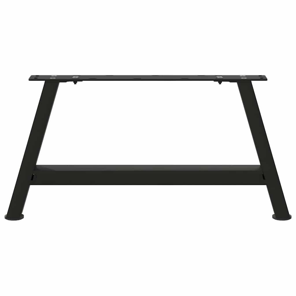 Black Steel A-Shaped Coffee Table Legs 2 pcs, 60x(30-31) cm