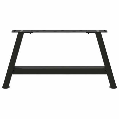 Black Steel A-Shaped Coffee Table Legs 2 pcs, 60x(30-31) cm