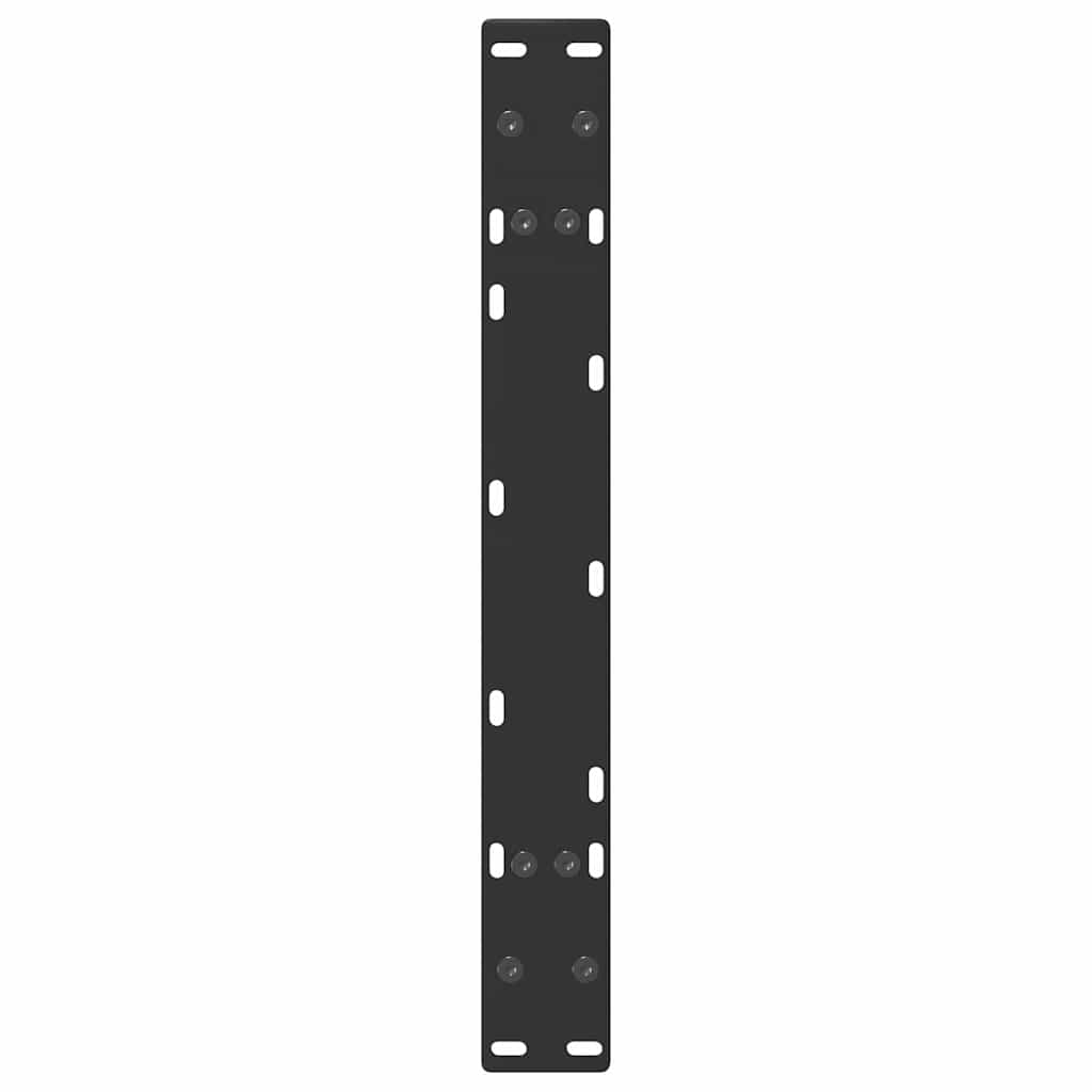 Black Steel A-Shaped Coffee Table Legs 2 pcs, 60x(30-31) cm