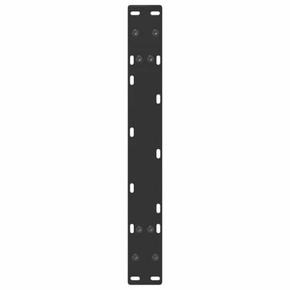 Black Steel A-Shaped Coffee Table Legs 2 pcs, 60x(30-31) cm
