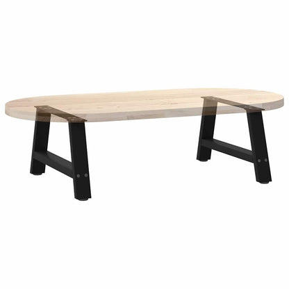 Black Steel A-Shaped Coffee Table Legs 2 pcs, 60x(30-31) cm