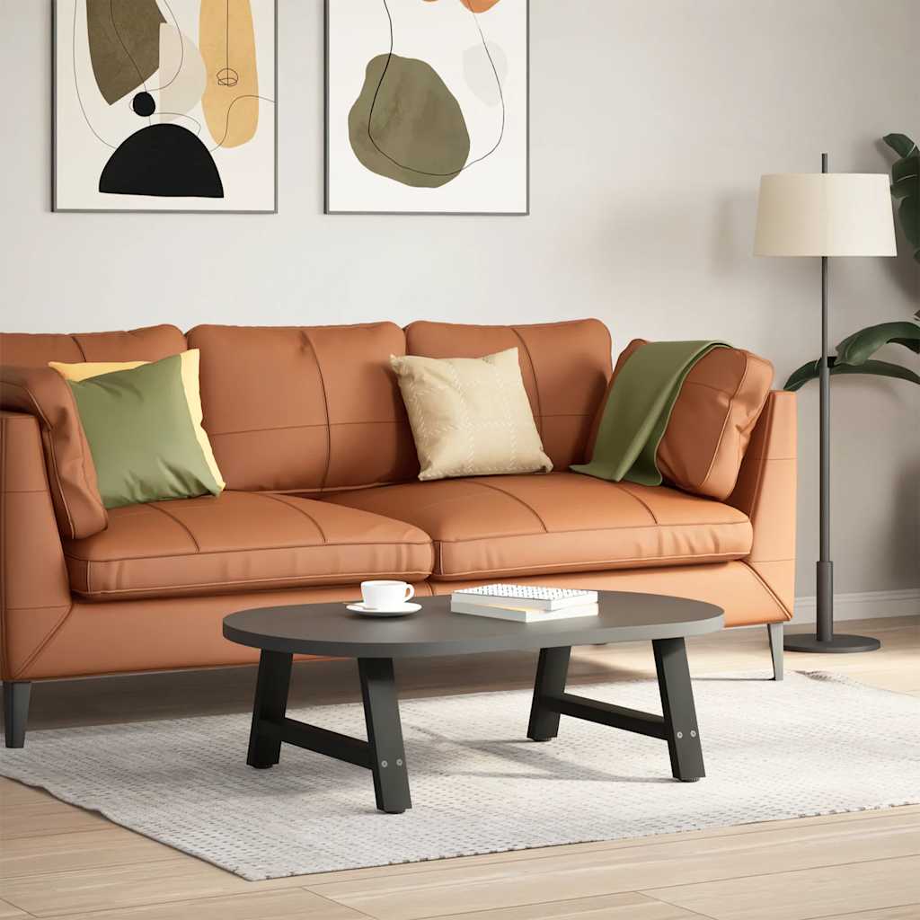 Black Steel A-Shaped Coffee Table Legs, 2 Pcs, Adjustable 70cm