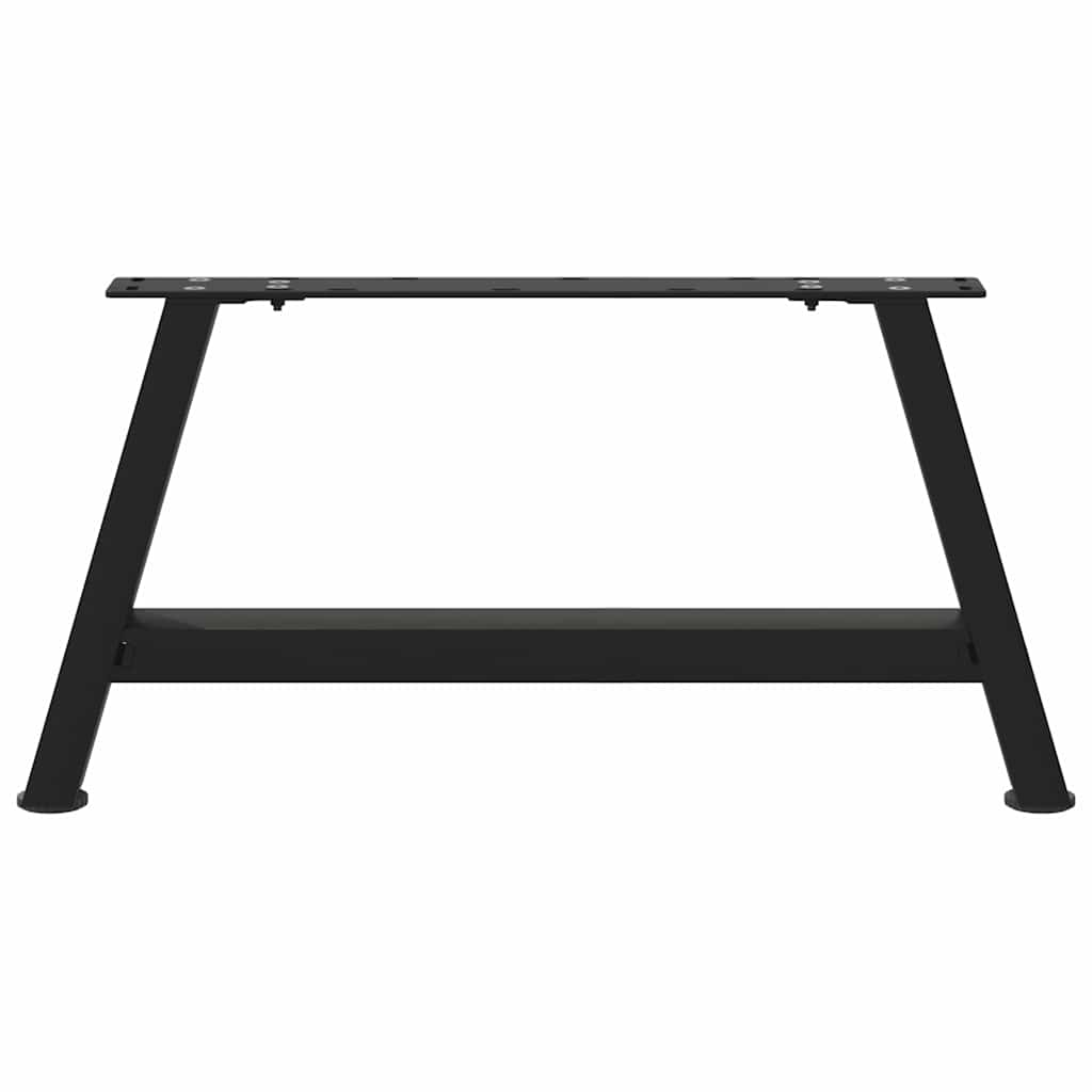 Black Steel A-Shaped Coffee Table Legs, 2 Pcs, Adjustable 70cm