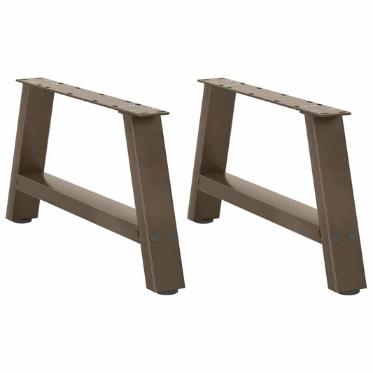 Steel A-Shaped Coffee Table Legs 2pcs, 70x(30-31)cm