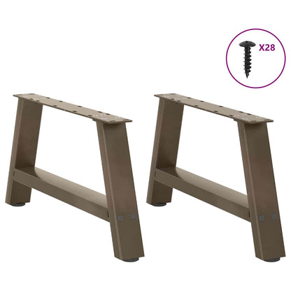 Steel A-Shaped Coffee Table Legs 2pcs, 70x(30-31)cm