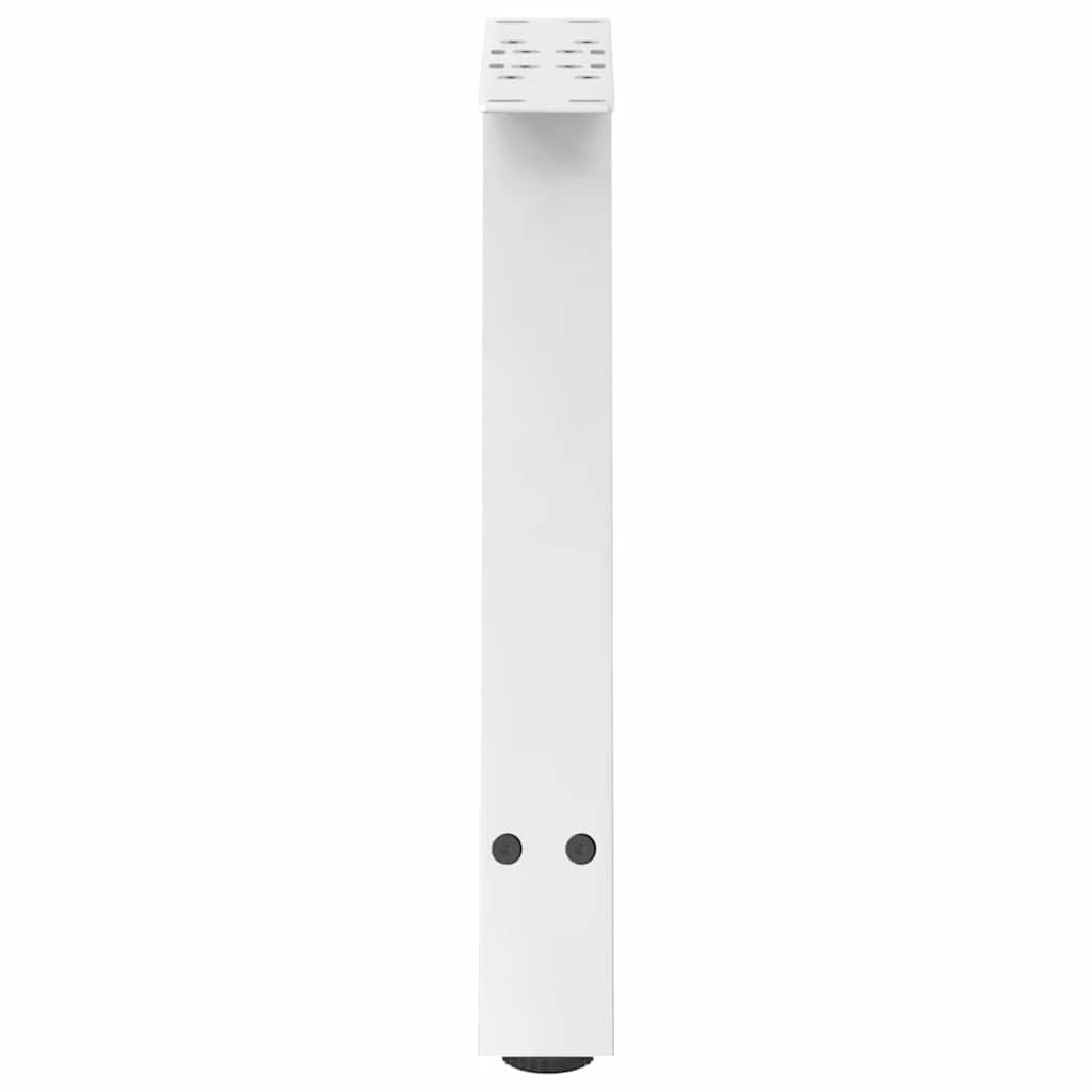White A-Shape Steel Coffee Table Legs, 2 Pcs, Adjustable Height 38cm