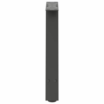Anthracite Steel A-Shaped Coffee Table Legs, 2pcs, Adjustable 38x42-43cm