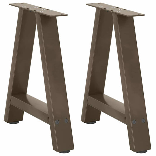 Steel A-Shaped Coffee Table Legs 2Pcs, Adjustable 38x(42-43) cm
