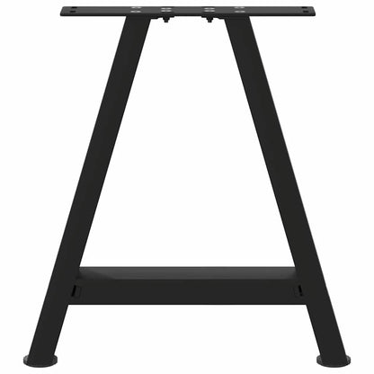 A-Shaped Black Steel Coffee Table Legs, 2 pcs 50x(42-43) cm