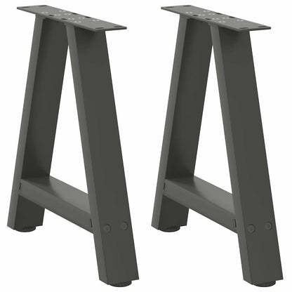 Anthracite Steel A-Frame Coffee Table Legs 50x(42-43) cm, 2 pcs