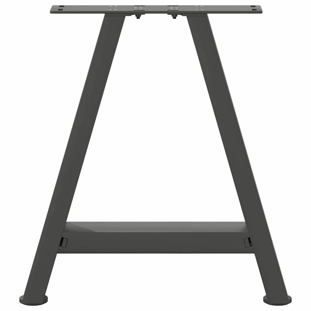 Anthracite Steel A-Frame Coffee Table Legs 50x(42-43) cm, 2 pcs