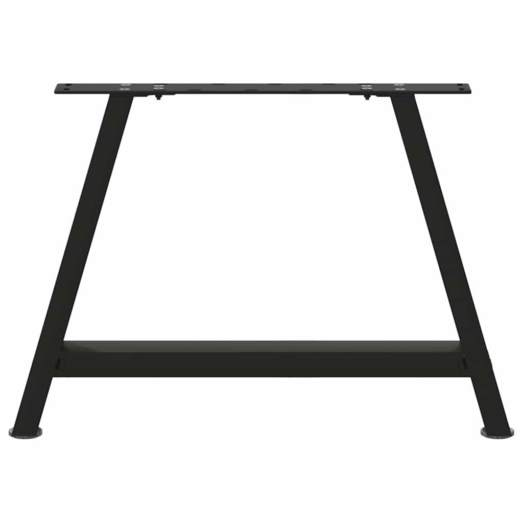 Black Steel A-Shaped Coffee Table Legs Set, 60x(42-43) cm, 2 Pcs