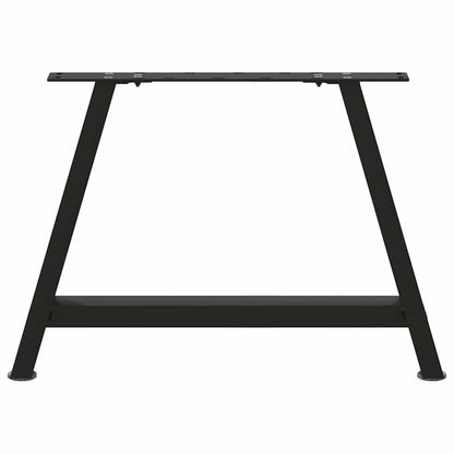 Black Steel A-Shaped Coffee Table Legs Set, 60x(42-43) cm, 2 Pcs