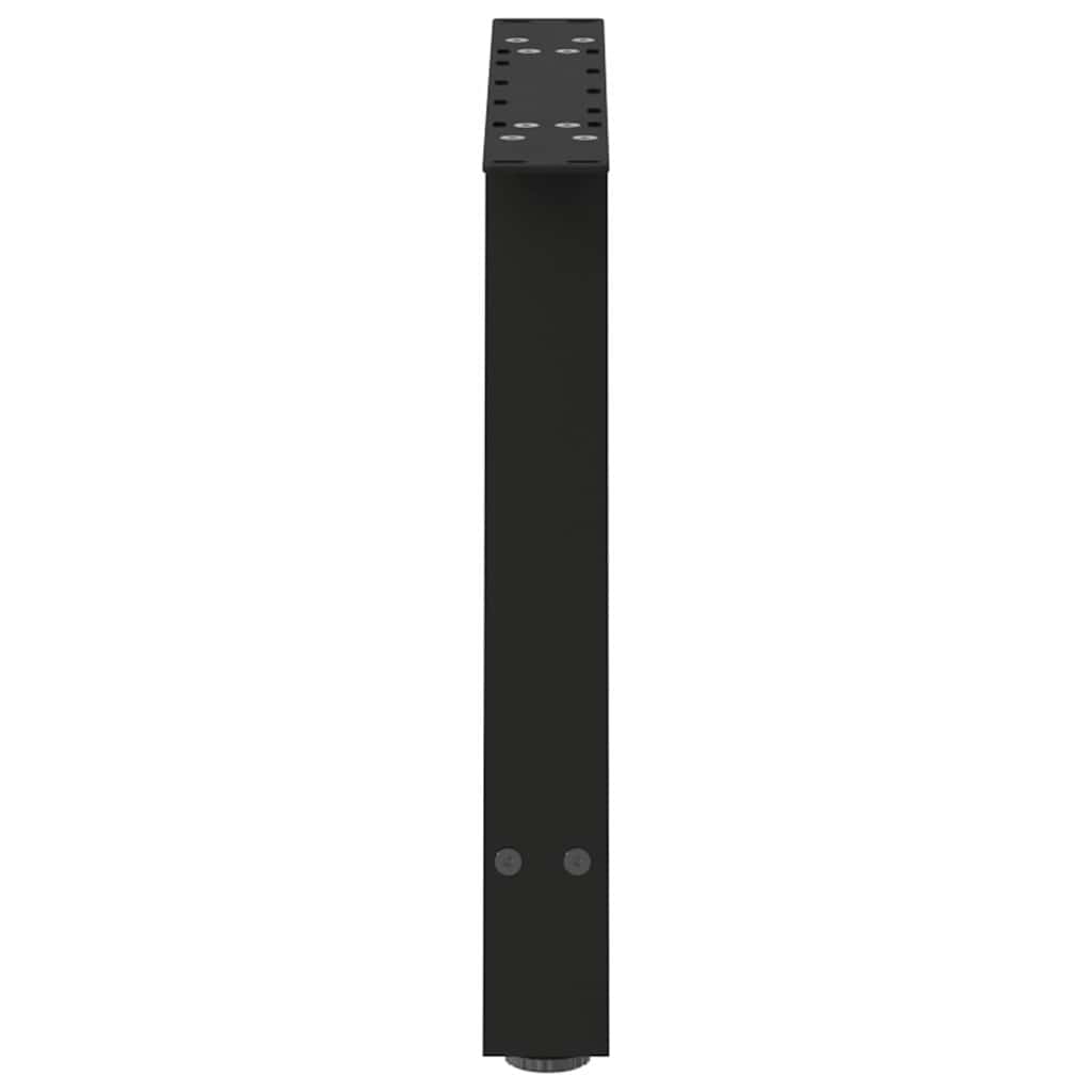 Black Steel A-Shaped Coffee Table Legs Set, 60x(42-43) cm, 2 Pcs