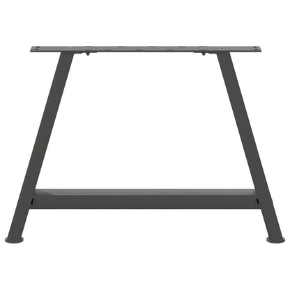 Anthracite Steel A-Shaped Coffee Table Legs 2pcs, Adjustable 60cm