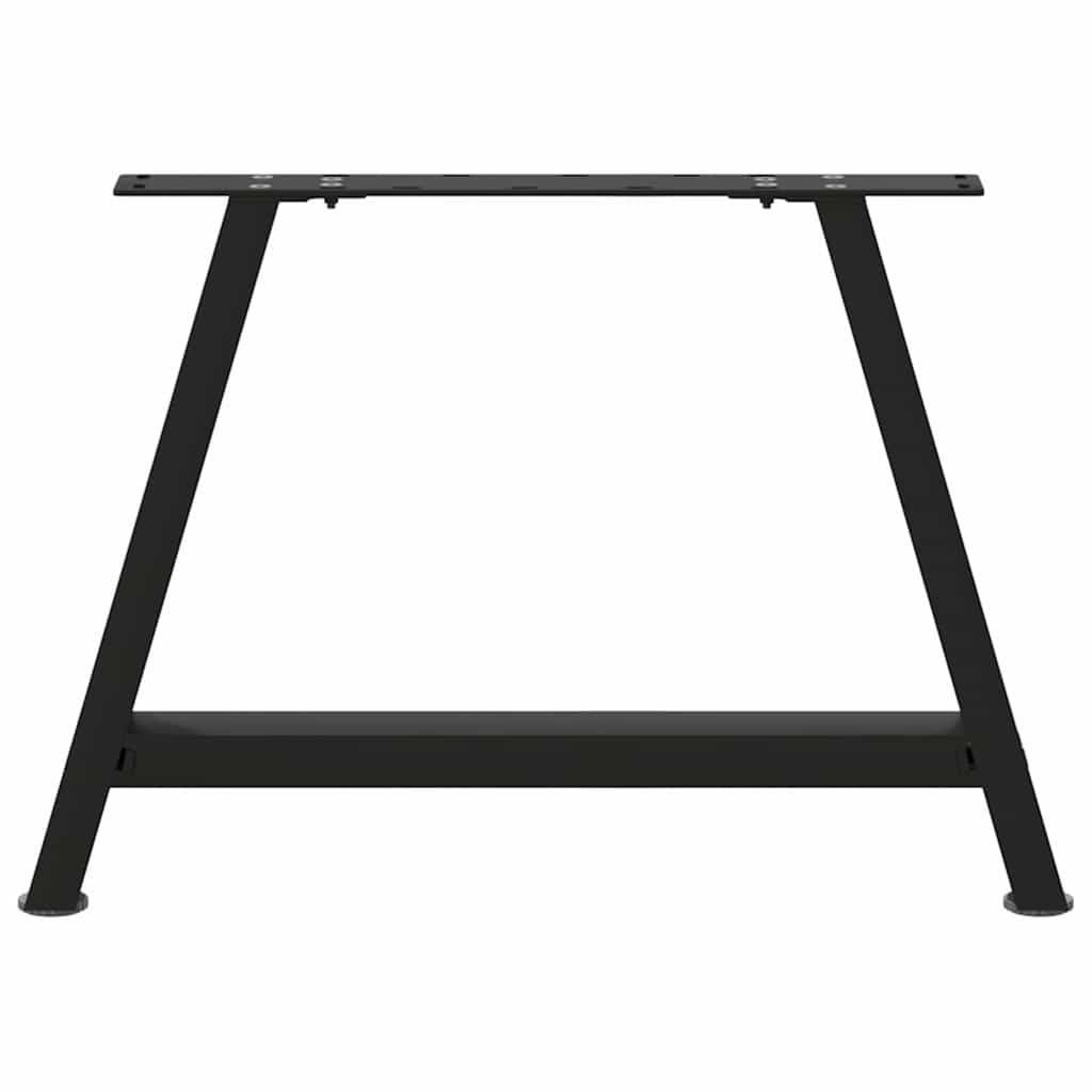 A-Shaped Black Steel Coffee Table Legs, 2 pcs, Adjustable 42-43cm