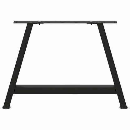 A-Shaped Black Steel Coffee Table Legs, 2 pcs, Adjustable 42-43cm