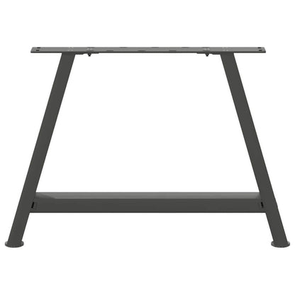 Anthracite Steel A-Shaped Coffee Table Legs, 2 pcs, Adjustable