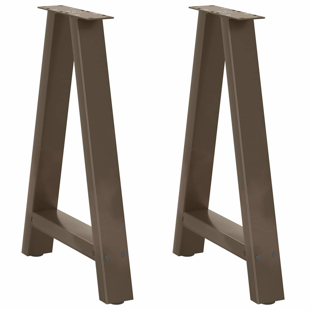 Steel A-Shaped Dining Table Legs Set 2pcs, Adjustable 50x72-73cm