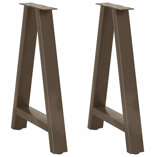 Steel A-Shaped Dining Table Legs Set 2pcs, Adjustable 50x72-73cm
