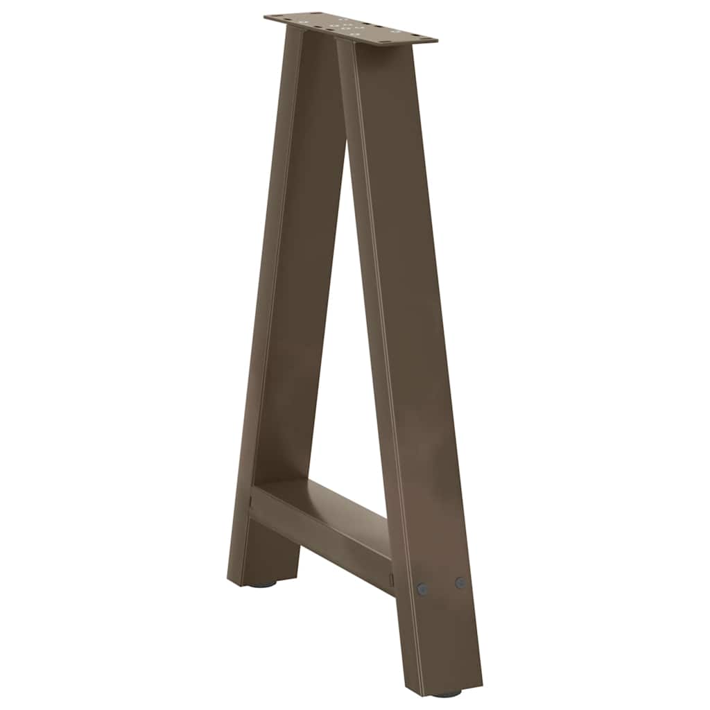 Steel A-Shaped Dining Table Legs Set 2pcs, Adjustable 50x72-73cm