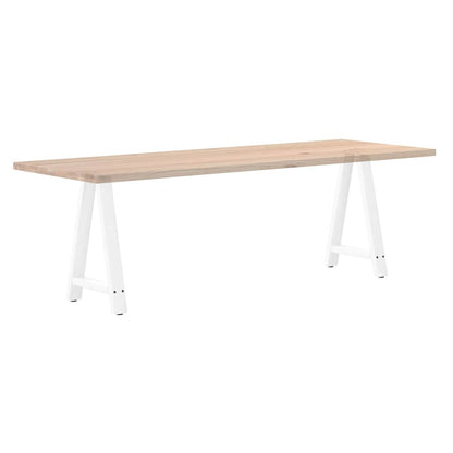 Sturdy White A-Shaped Steel Dining Table Legs, 2 pcs, 60x73cm