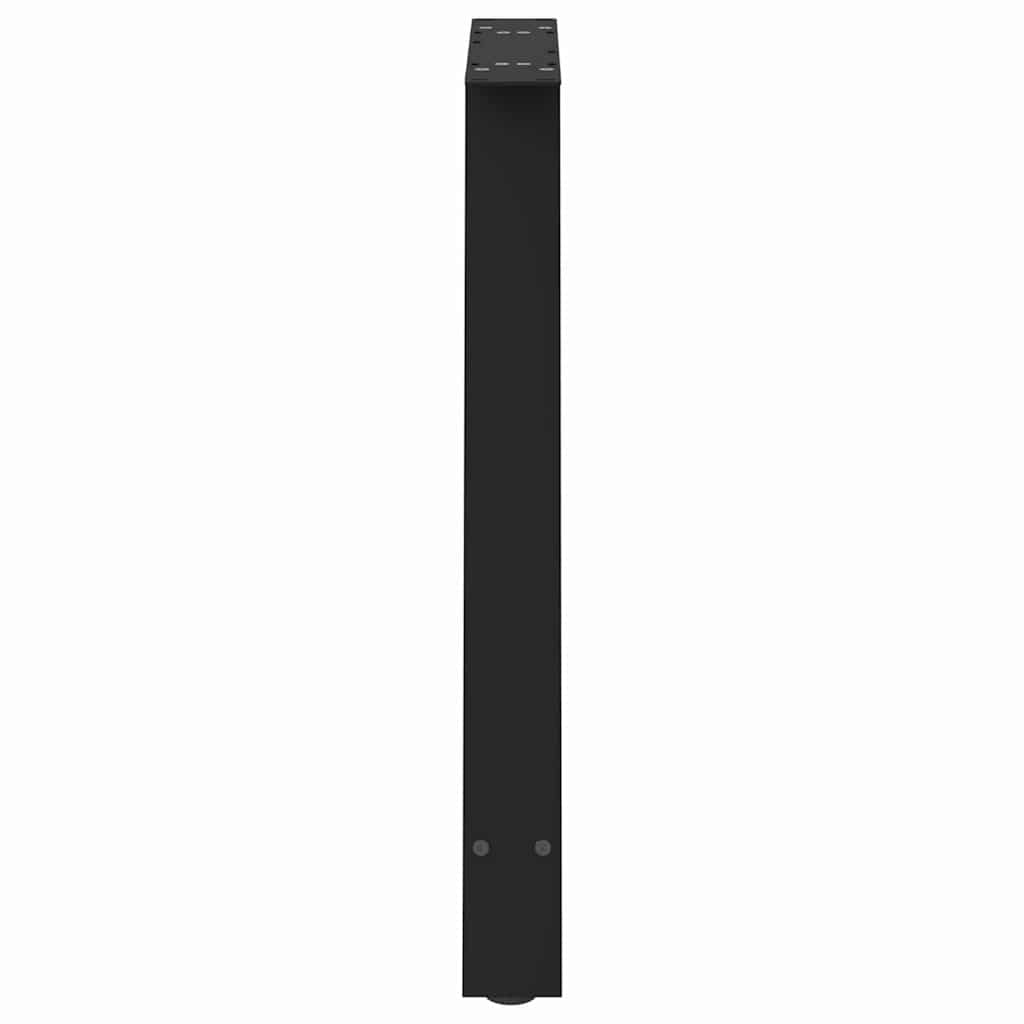 Black Steel A-Shaped Dining Table Legs 70x72-73cm, Set of 2