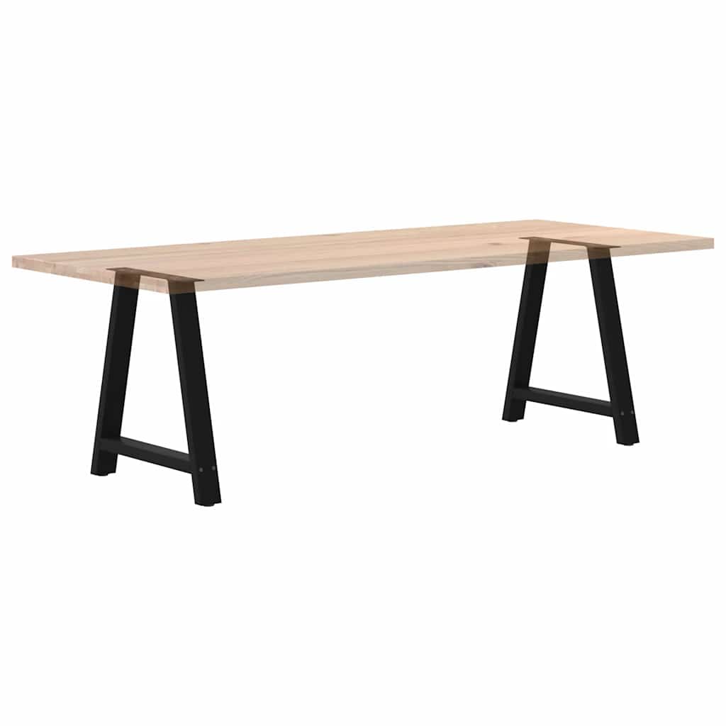 Black Steel A-Shaped Dining Table Legs 70x72-73cm, Set of 2