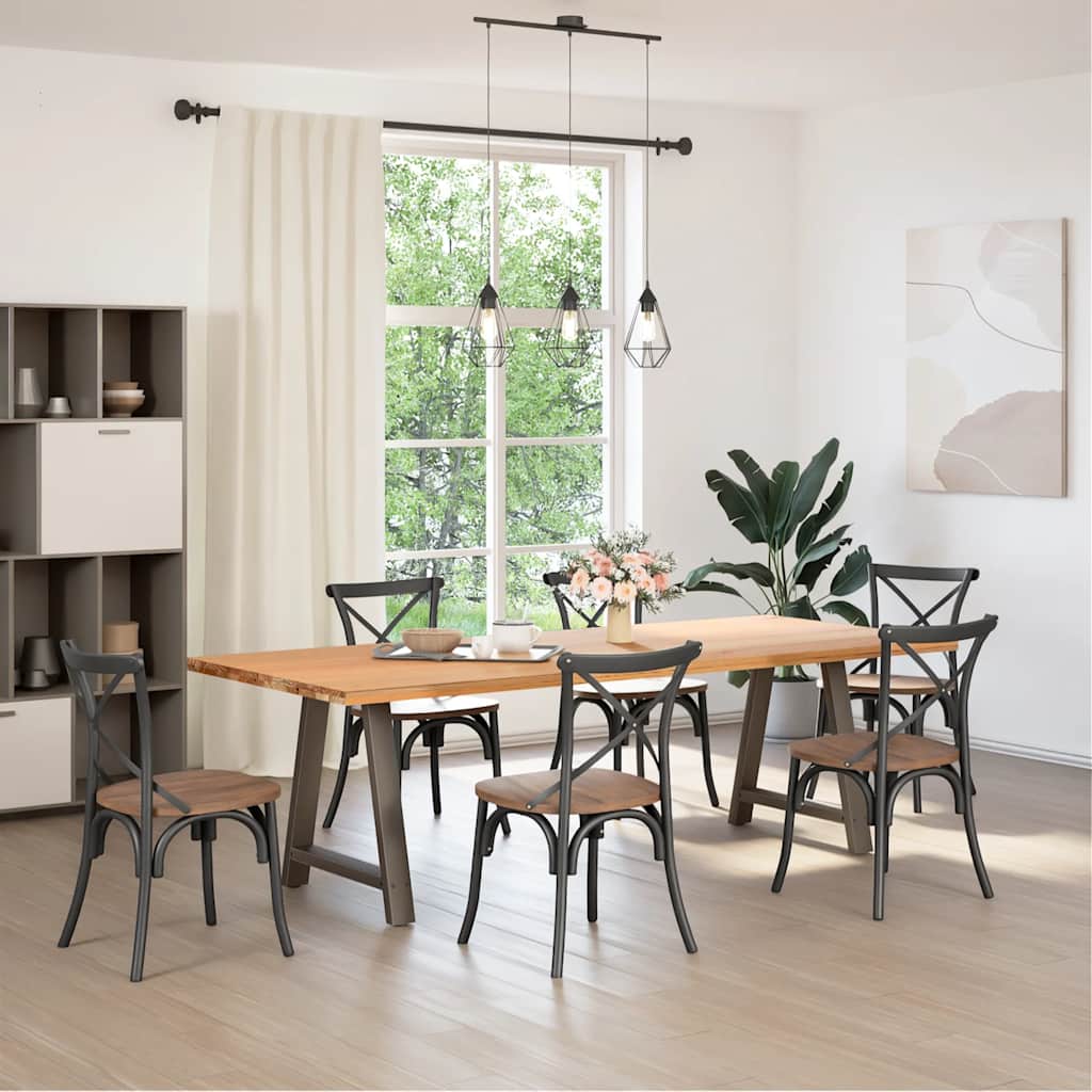 Steel A-Shaped Dining Table Legs Set, Adjustable 70x(72-73) cm