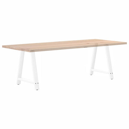 White A-Shaped Steel Dining Table Legs 2 pcs, 80x(72-73) cm