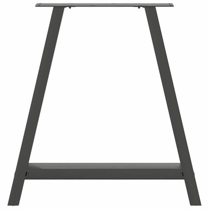 Anthracite Steel A-Shaped Dining Table Legs 2pcs 80x(72-73) cm