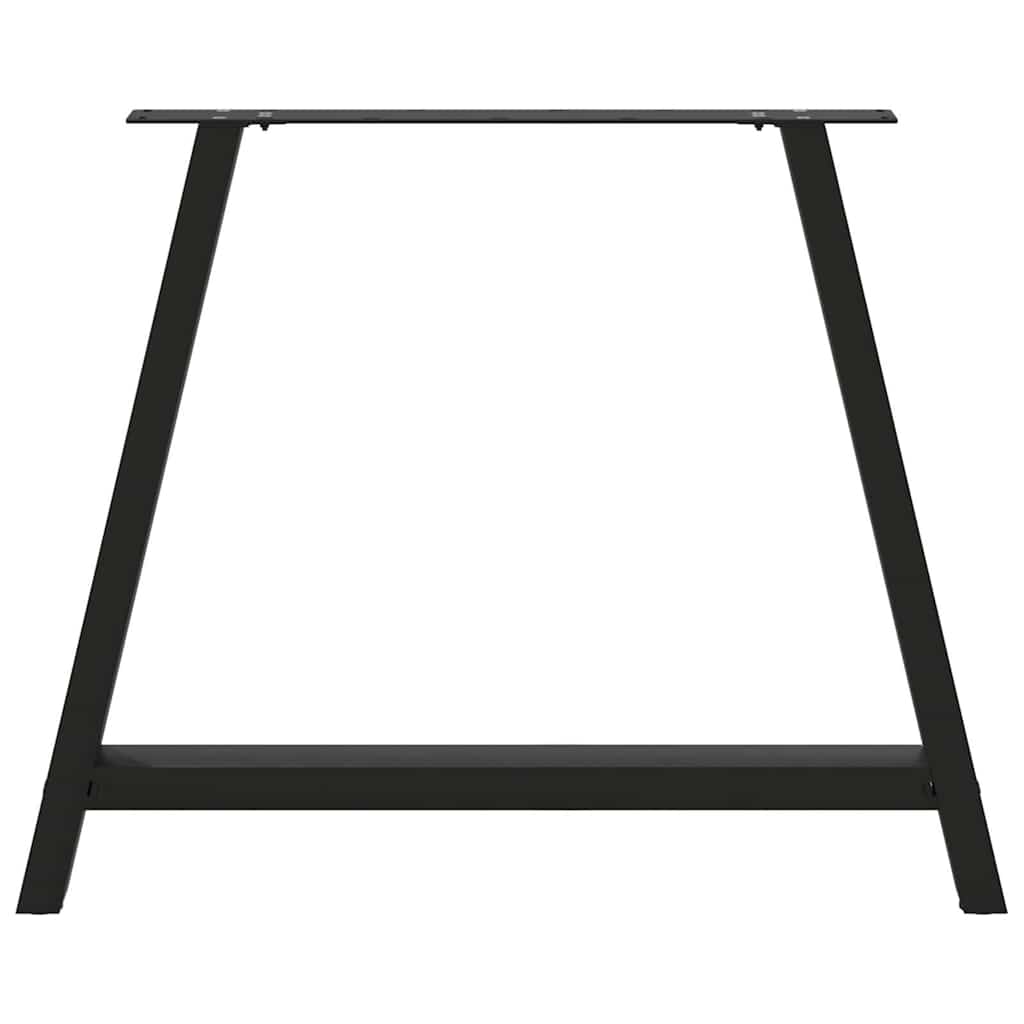 A-Shaped Steel Dining Table Legs, 2 Pcs, Adjustable Black 90cm